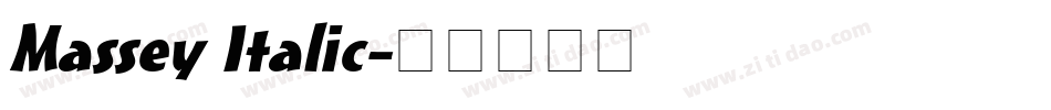 Massey Italic字体转换